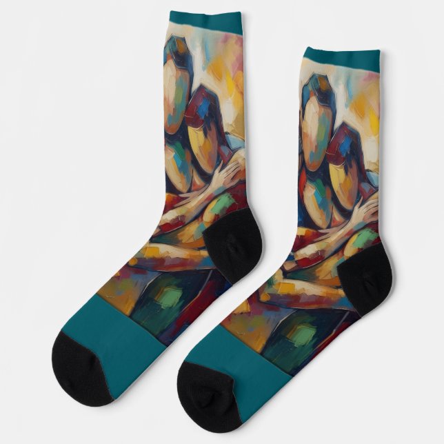 Abstract Socks (Left)