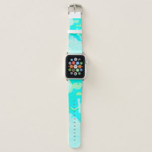 Abstract soft cloud background in pastel colorful apple watch band