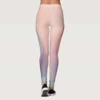 Abstract soft colour leggings