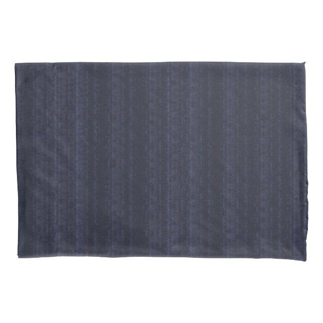Abstract Soft Hues Deep Blue Subtle Stripe Pillow Case (Front-Left)