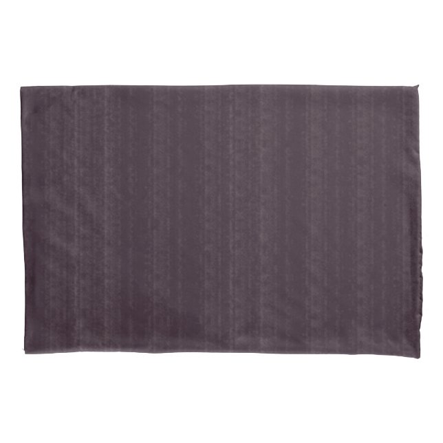 Abstract Soft Hues Deep Plum Subtle Stripe Pillow Case (Front-Left)