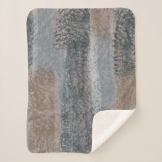 Abstract Soft Hues Gray Beige Steel Blue & Brown