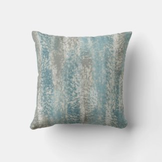 Abstract Soft Hues Gray Teal Throw Pillow