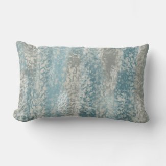 Abstract Soft Hues Gray Teal Throw Pillow