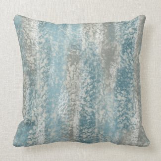 Abstract Soft Hues Gray Teal Throw Pillow