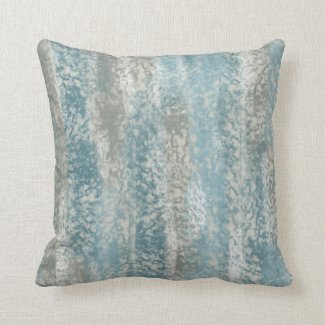 Abstract Soft Hues Gray Teal Throw Pillow