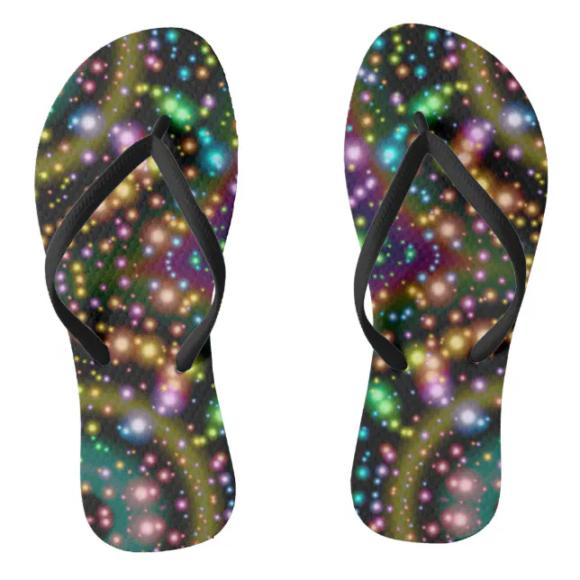 Abstract Solar System Flip Flops Zazzle