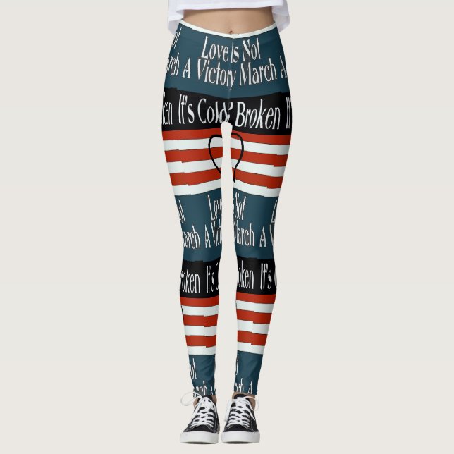 Abstract Songs style, Leggings (Front)