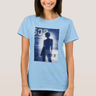 Abstract Sound Wave Face with Lotus – Minimalist S T-Shirt