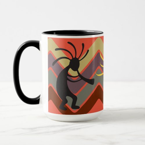 Abstract Southwest Kokopelli Mug