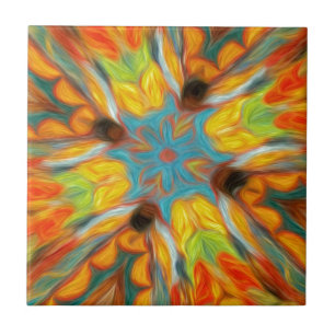 Abstract Southwestern Design Ceramic Tile