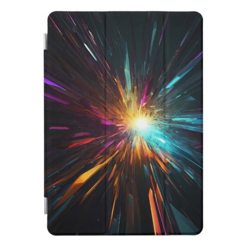 Abstract Space Background Bright Colors iPad Pro Cover