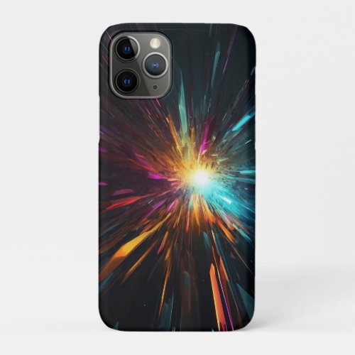 Abstract Space Background Colorful Explosion iPhone 11 Pro Case