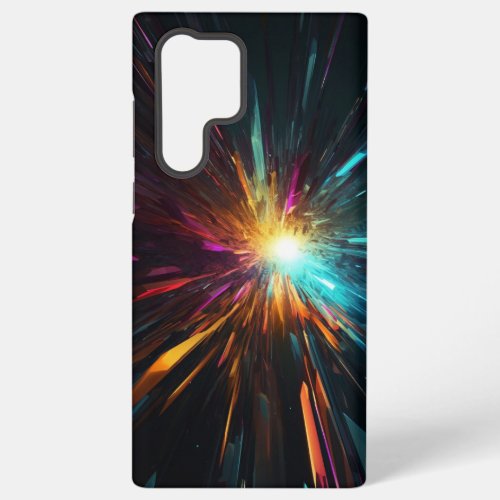 Abstract Space Background Colorful Explosion Samsung Galaxy S22 Ultra Case