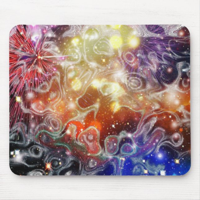 Abstract Space Mouse Pad (Front)