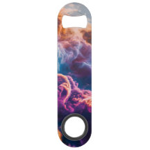 Abstract Space Nebula Art - Colorful Bottle Opener