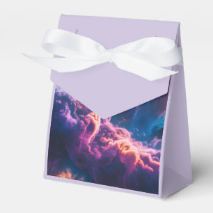 Abstract Space Nebula Art - Colorful Cosmic Favor Boxes