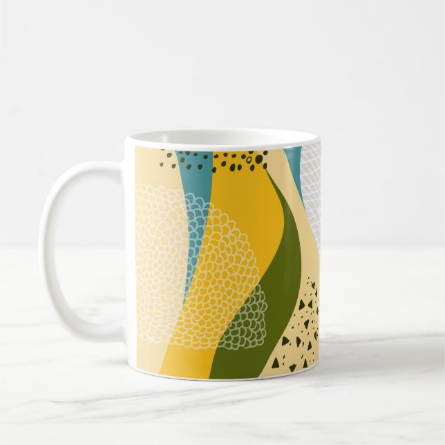 Abstract Space: Smooth Line Ornaments. Coffee Mug (Left)
