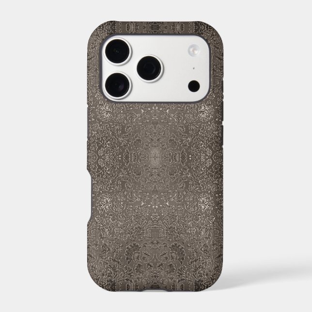 Abstract sparkle beautiful light gray samples iphone case (Back)
