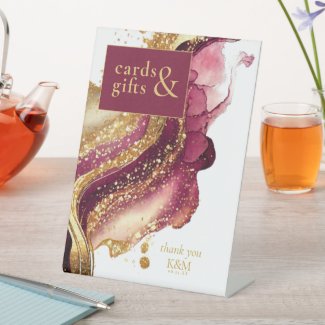 Abstract Sparkling Cards & Gifts Wine Red ID1018