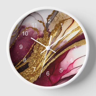 Abstract Sparkling Wine Red ID1018