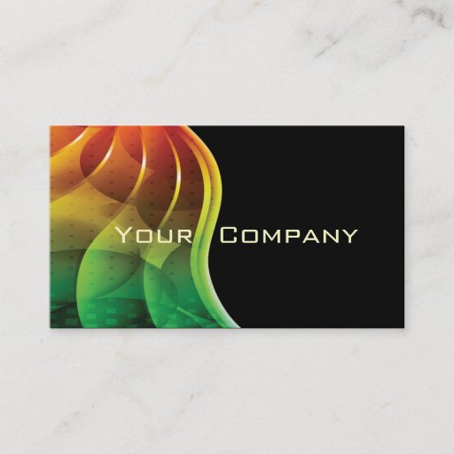 Customizable abstract spectrum abstract business cards.
