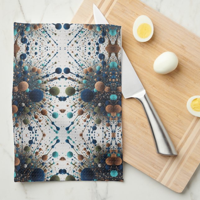 Abstract Sphere Cluster Blanket Kitchen Towel (Quarter Fold)