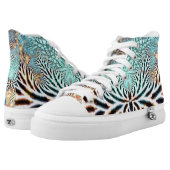 Abstract Spider Webz  High Top Shoe, Skater series (Pair)