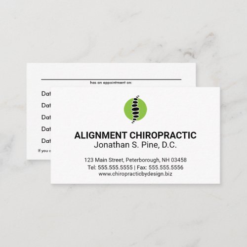 Abstract Spine Logo Chiropractic Appointment