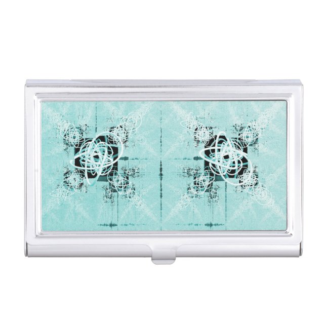 Abstract Spiral Delight Business Card Holder (Front)