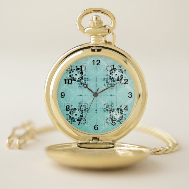 Abstract Spiral Delight Pocket Watch (Inside)