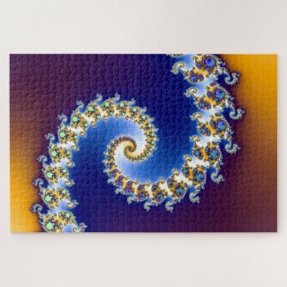 Abstract Spiral Fractal Gradient