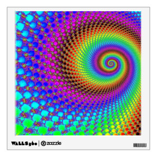 Abstract Spiral Fractal Wall Decal