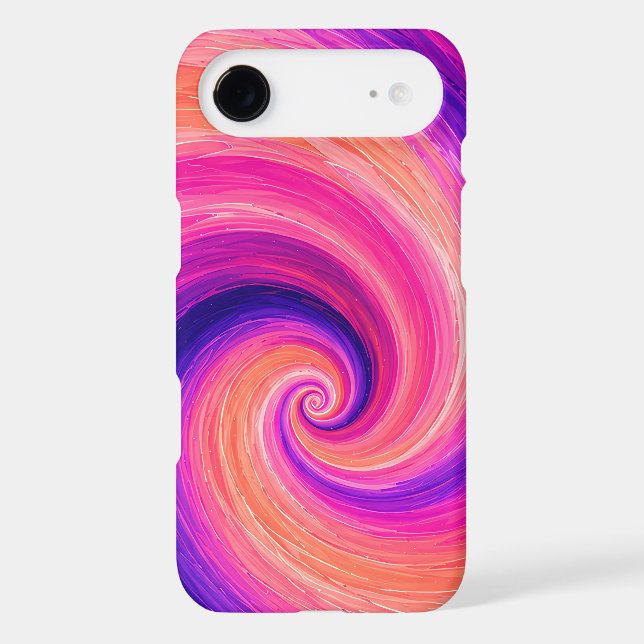 Abstract Spiral Paint Swirl Pattern Case-Mate iPhone Case (Back)