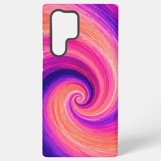 Abstract Spiral Paint Swirl Pattern Samsung Galaxy S22 Ultra Case