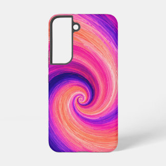 Abstract Spiral Paint Swirl Pattern Samsung Galaxy S22 Case