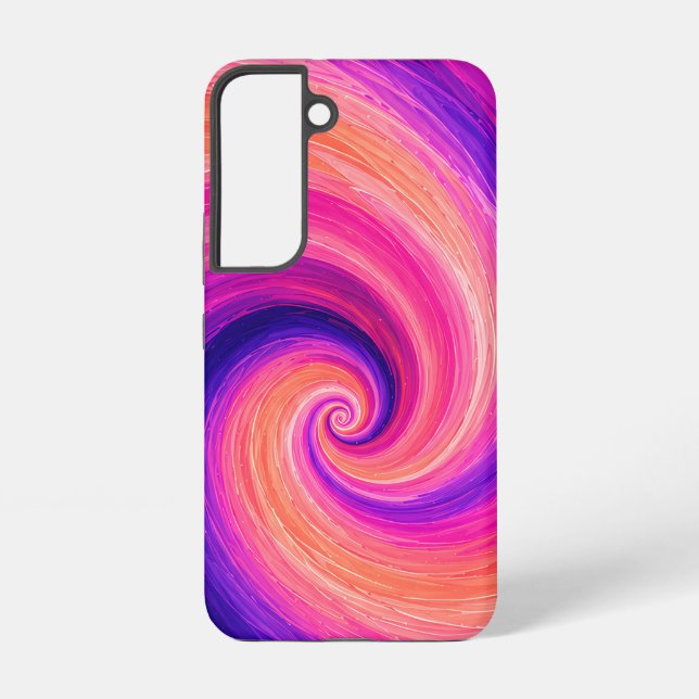 Abstract Spiral Paint Swirl Pattern Samsung Galaxy Case (Back)