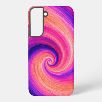 Abstract Spiral Paint Swirl Pattern Samsung Galaxy S22+ Case