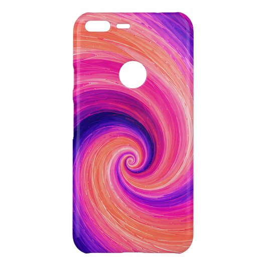 Abstract Spiral Paint Swirl Pattern Uncommon Google Pixel XL Case (Back)