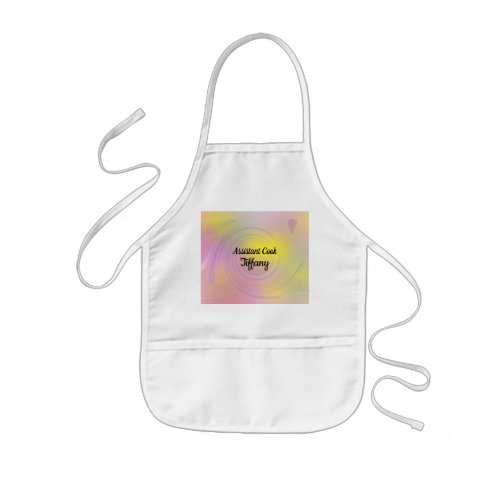Abstract Spiral Swirl Assistant Cook Kids Apron