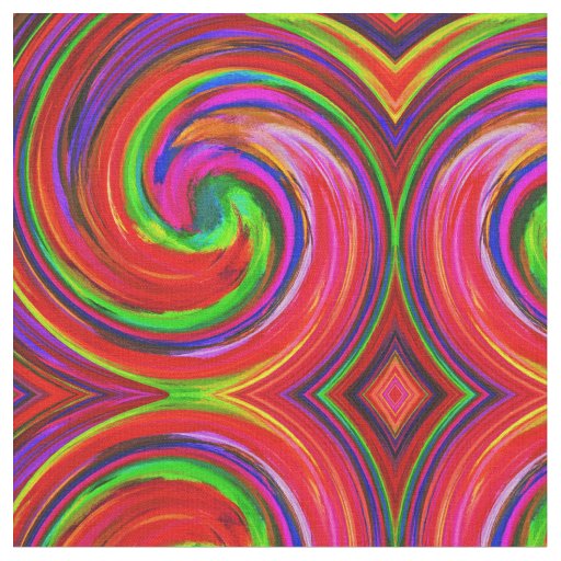 Abstract Spiral Swirl Pattern #105 Fabric