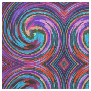 Abstract Spiral Swirl Pattern #109 Fabric