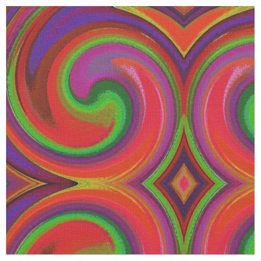 Abstract Spiral Swirl Pattern #116 Fabric