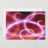 Abstract Spirals Digital Art Invitation
