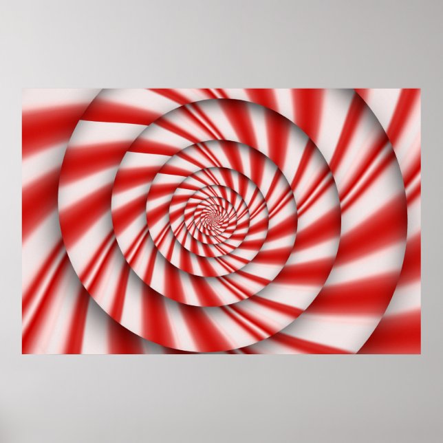 Abstract - Spirals - The power of mint Poster (Front)