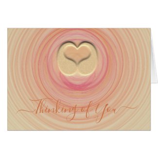 Abstract Spirals Thinking Of You Sand 3D Heart