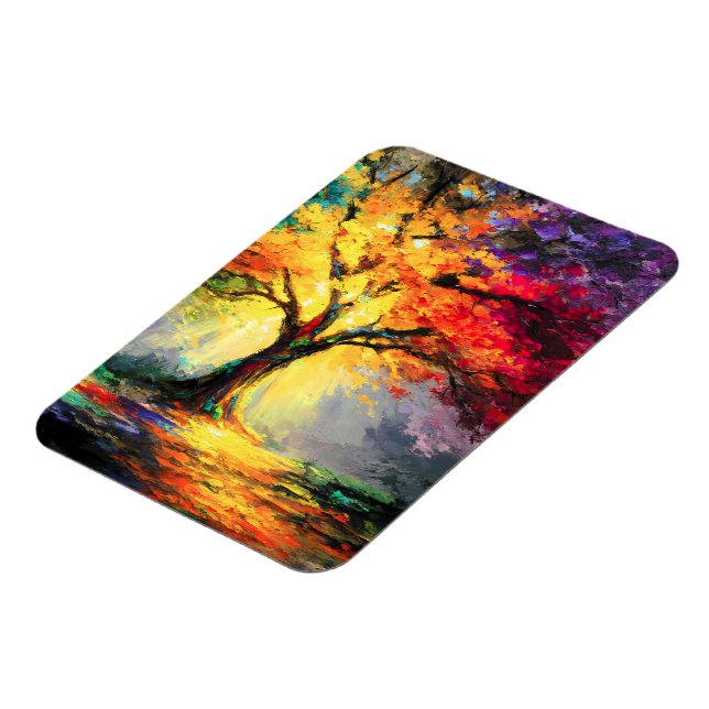 Abstract Spiritual Nature Tree of Life Magnet (Left Side)
