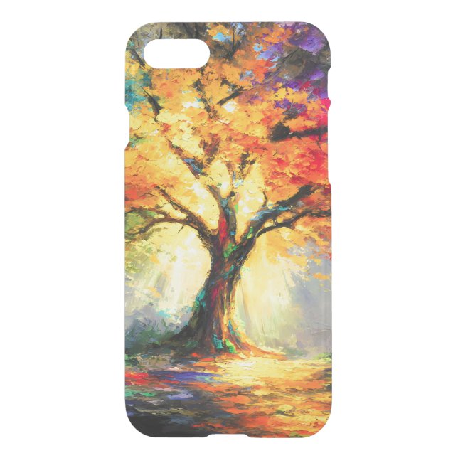 Abstract Spiritual Nature Tree of Life Uncommon iPhone Case (Back)