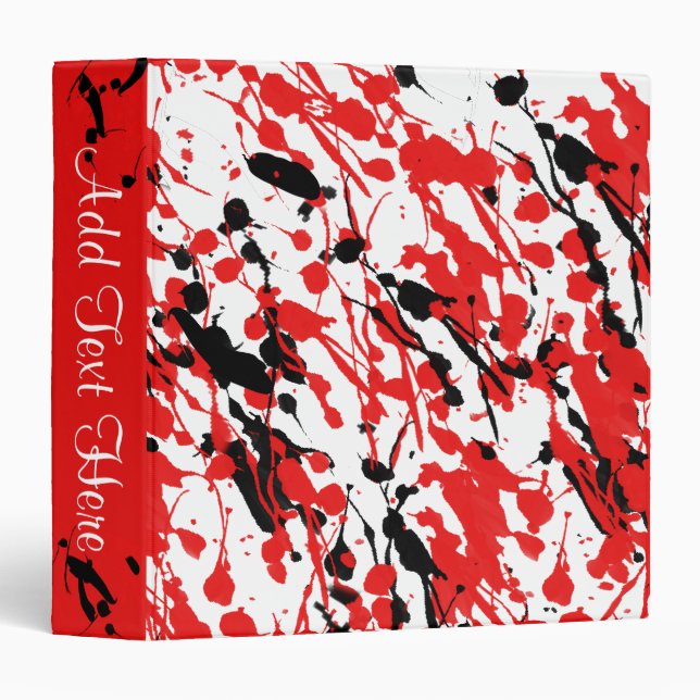 Abstract Splash and Drip Binder (Front/Spine)