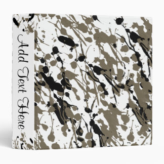 Abstract Splash and Drip Personal 3 Ring Binder
